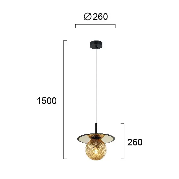 Пендел CAIRO 4225501 Viokef 1xE27 | Osvetlenieto.bg