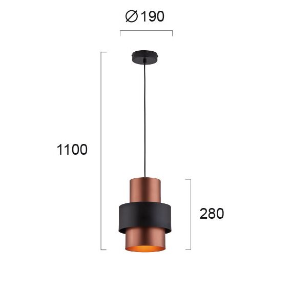 Пендел DEXTER 4215800 Viokef 1xE27 | Osvetlenieto.bg Пендел DEXTER 4215800 Viokef 1xE27 | Osvetlenieto.bg