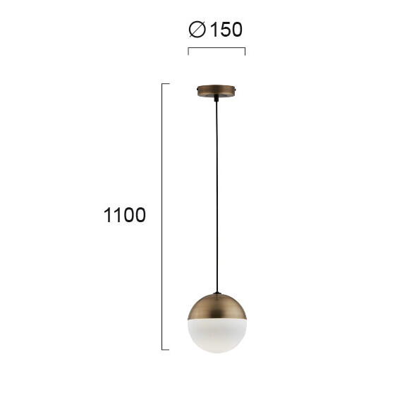 Пендел VIOLLA 4190200 Viokef 1xE27 | Osvetlenieto.bg