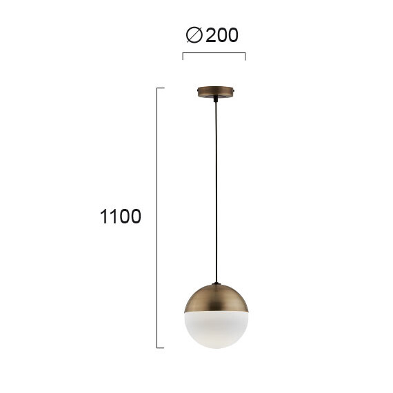 Пендел VIOLLA 4190300 Viokef 1xE27 | Osvetlenieto.bg