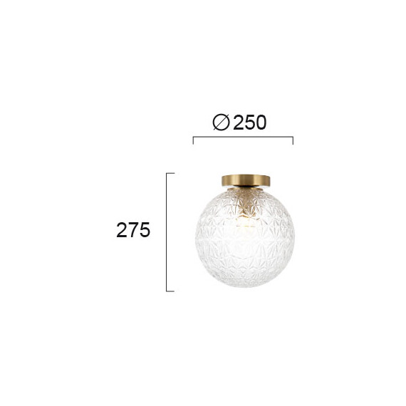 Плафон ASPA 4206000 Viokef 1xE27 | Osvetlenieto.bg
