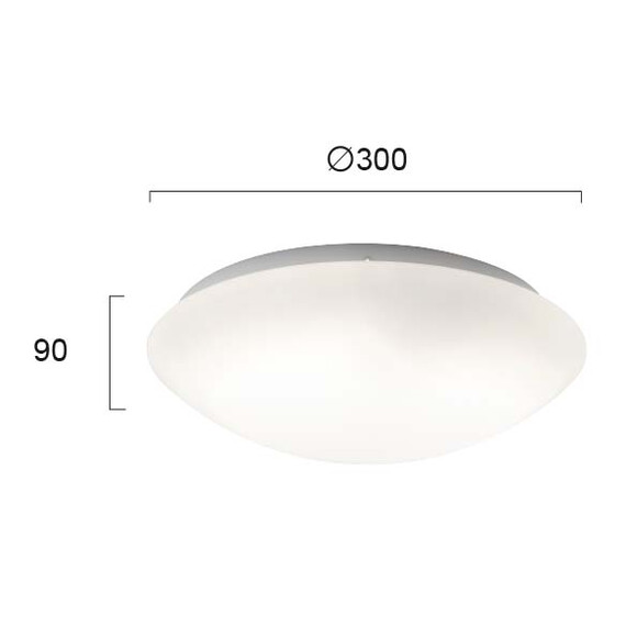 Плафон DISK 4154700 Viokef 2xE27 | Osvetlenieto.bg