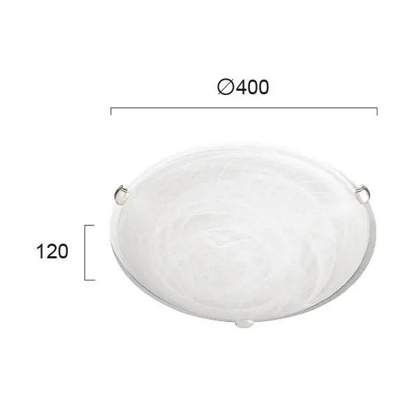 Плафон ELEKTRA 3913200 Viokef 2xE27 | Osvetlenieto.bg