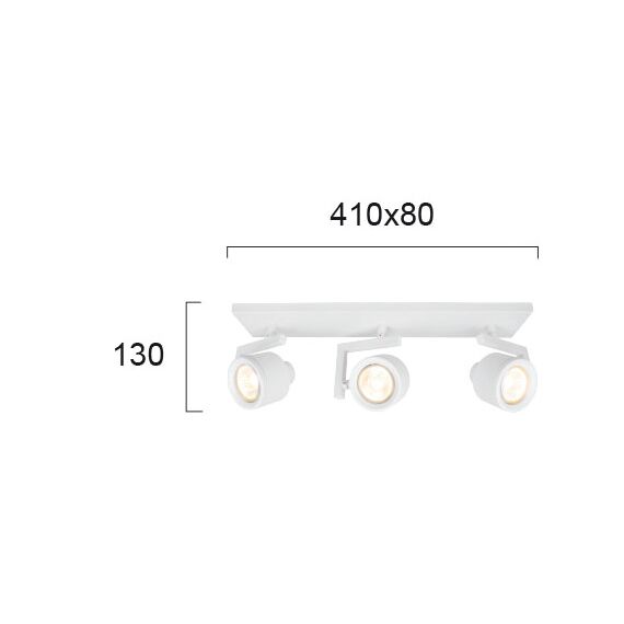 Спот MAGMA 4095100 Viokef 3xGU10 | Osvetlenieto.bg
