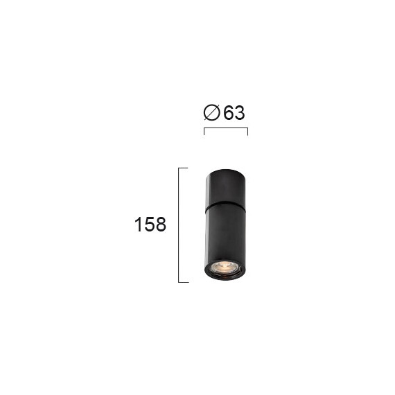Спот NOBBY 4157101 Viokef 1xGU10 | Osvetlenieto.bg