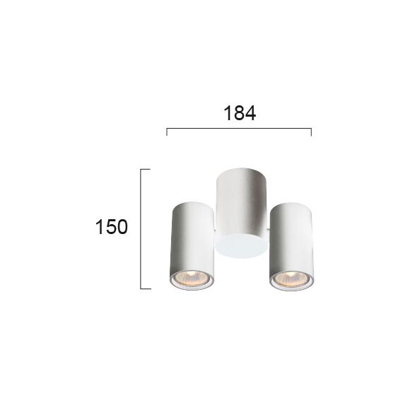 Спот NOBBY 4207900 Viokef 2xGU10 | Osvetlenieto.bg