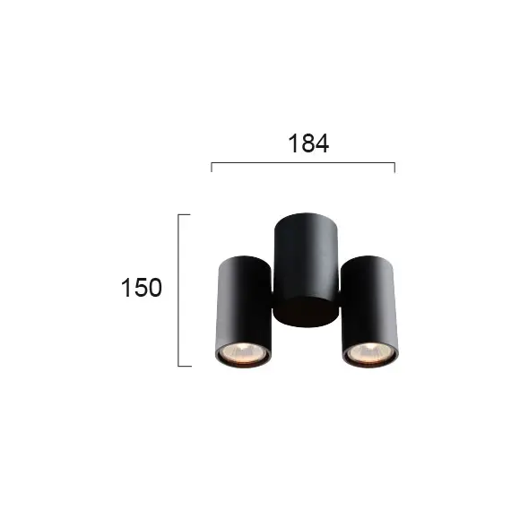 Спот NOBBY 4207901 Viokef 2xGU10 | Osvetlenieto.bg