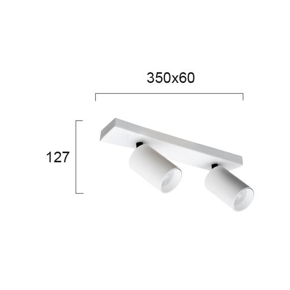 Спот STAGE 4259700 Viokef 2xGU10 | Osvetlenieto.bg