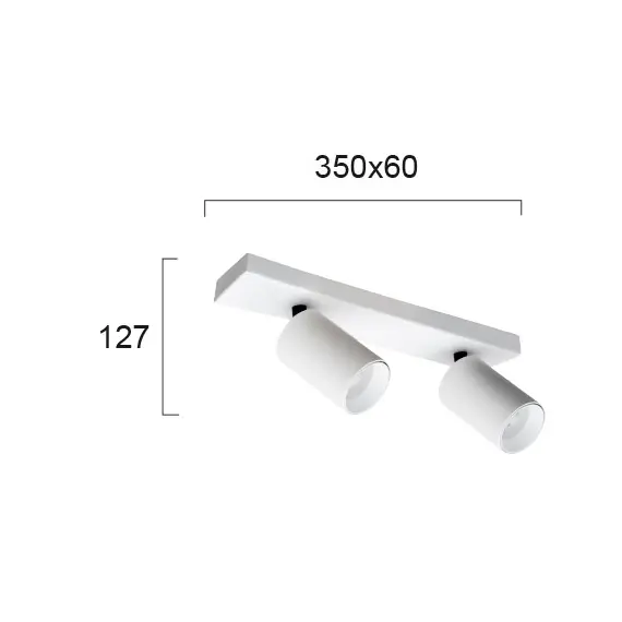 Спот STAGE 4259700 Viokef 2xGU10 | Osvetlenieto.bg
