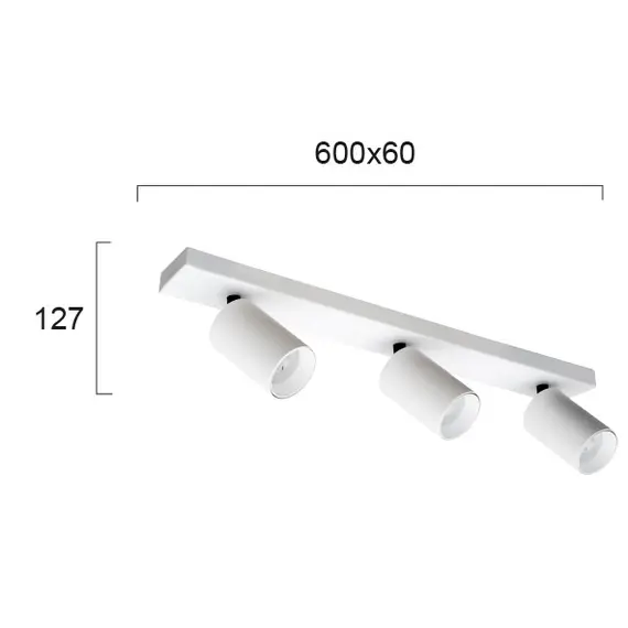 Спот STAGE 4259800 Viokef 3xGU10 | Osvetlenieto.bg