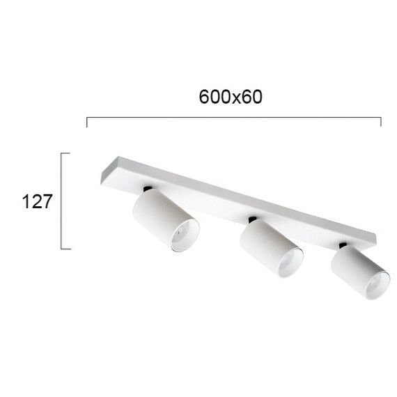 Спот STAGE 4259800 Viokef 3xGU10 | Osvetlenieto.bg