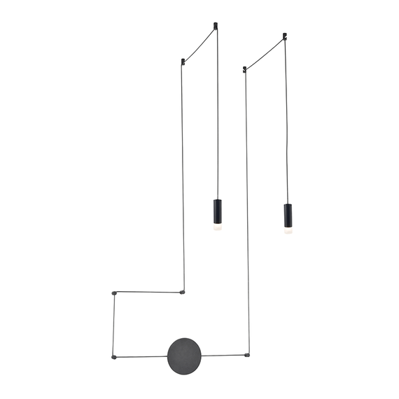 Аплик TERES  YL22C2BK Aca Lighting 2xG9 | Osvetlenieto.bg
