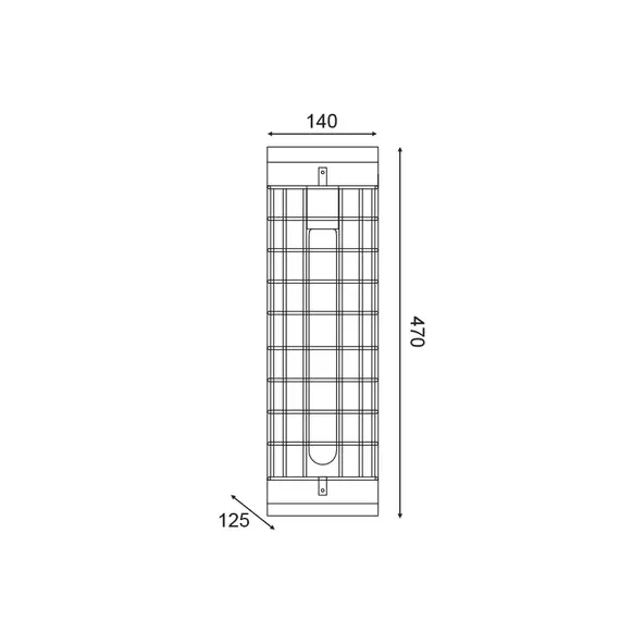 Аплик TESLA EG841W47B Aca Lighting 1xE27 | Osvetlenieto.bg