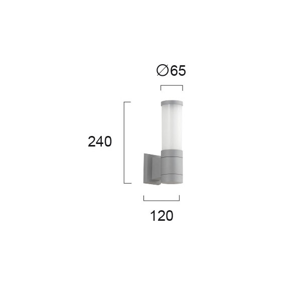 Фасаден аплик CAVO 4036700 Viokef 1xE27 | Osvetlenieto.bg