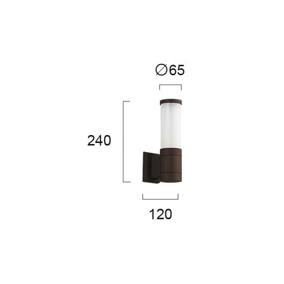 Фасаден аплик CAVO 4036702 Viokef 1xE27 | Osvetlenieto.bg