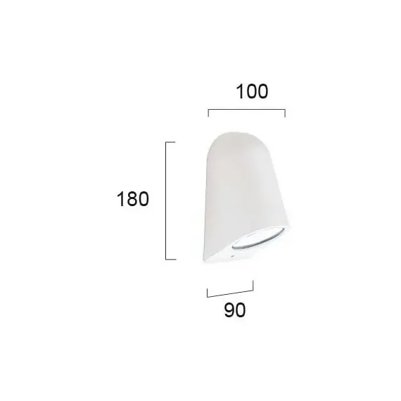 Фасаден аплик HYDRA 4136201 Viokef 1xGU10 | Osvetlenieto.bg