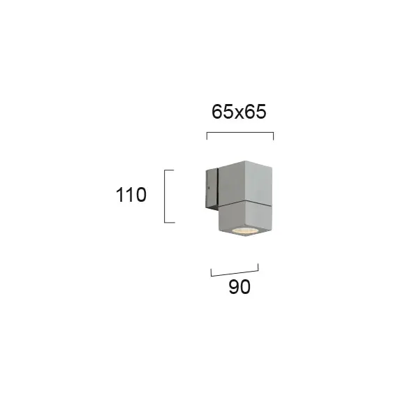 Фасаден аплик PAROS 4053600 Viokef 1xGU10 | Osvetlenieto.bg