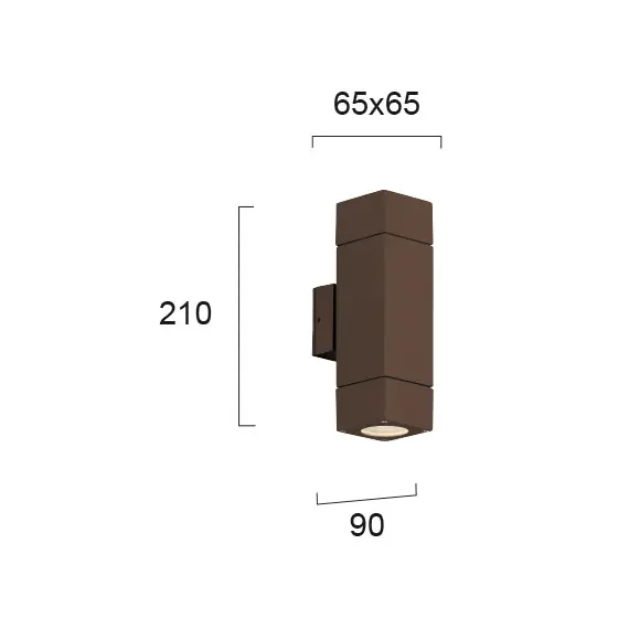 Фасаден аплик PAROS 4053702 Viokef 2xGU10 | Osvetlenieto.bg