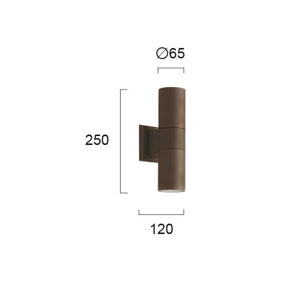 Фасаден аплик SOTRIS 4038402 Viokef 2xGU10 | Osvetlenieto.bg