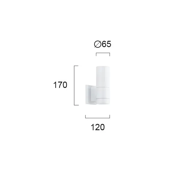 Фасаден аплик SOTRIS 4038501 Viokef 1xGU10 | Osvetlenieto.bg