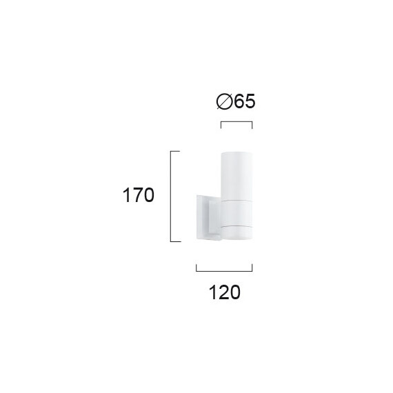 Фасаден аплик SOTRIS 4038501 Viokef 1xGU10 | Osvetlenieto.bg