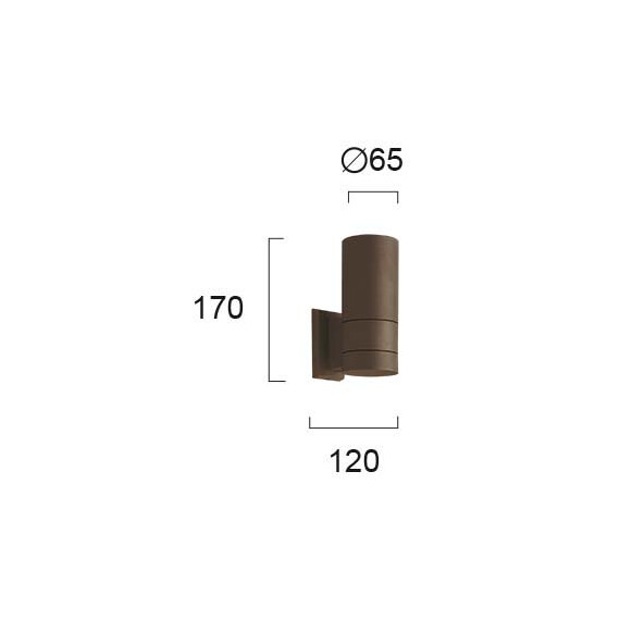 Фасаден аплик SOTRIS 4038502 Viokef 1xGU10 | Osvetlenieto.bg