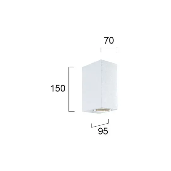 Фасаден аплик TILOS 4099401 Viokef 2xGU10 | Osvetlenieto.bg