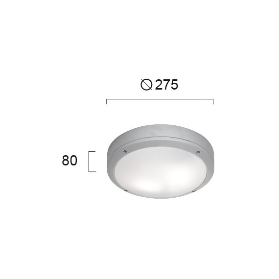 Фасаден плафон LEROS R 4049200 Viokef 2xE27 | Osvetlenieto.bg
