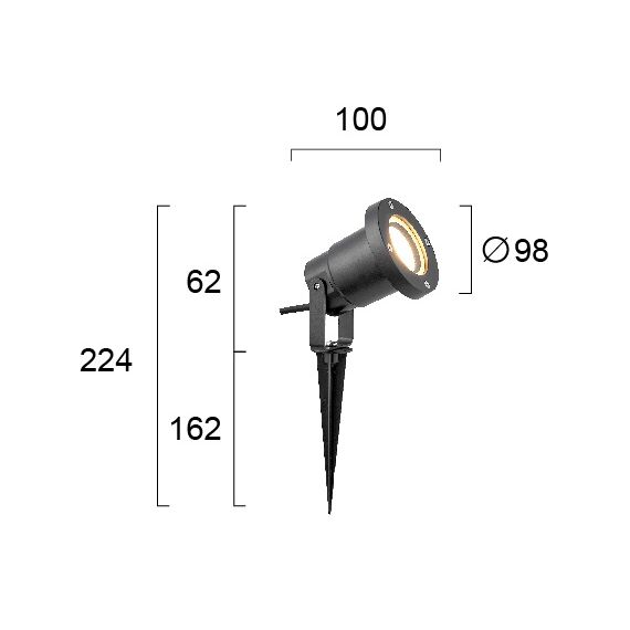 Градински прожектор LUCIA 4257000 Viokef 1xGU10 | Osvetlenieto.bg Градински прожектор LUCIA 4257000 Viokef 1xGU10 | Osvetlenieto.bg
