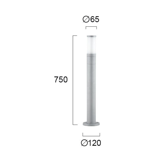 Градински стълб CAVO 4036800 Viokef 1xE27 | Osvetlenieto.bg