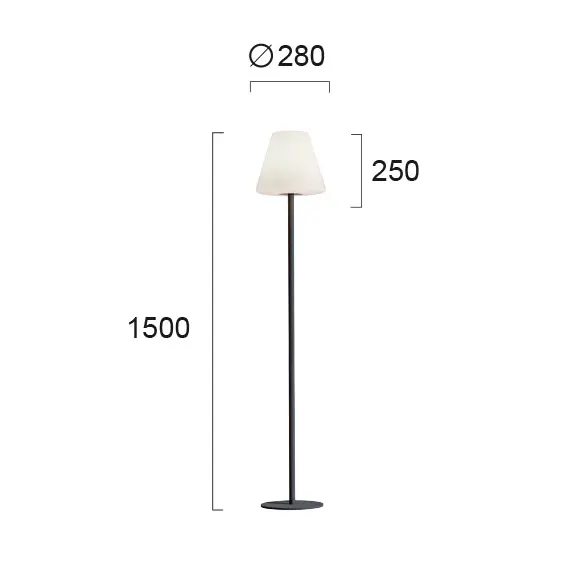 Градински стълб VEGAS 4158100 Viokef 1xE27 | Osvetlenieto.bg