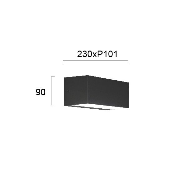 LED Фасаден аплик AMELIA 4257100 Viokef 13W 3000K | Osvetlenieto.bg LED Фасаден аплик AMELIA 4257100 Viokef 13W 3000K | Osvetlenieto.bg