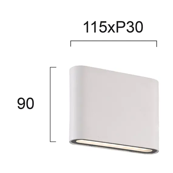 LED Фасаден аплик ARGON 4226800 Viokef 3W 3000K | Osvetlenieto.bg