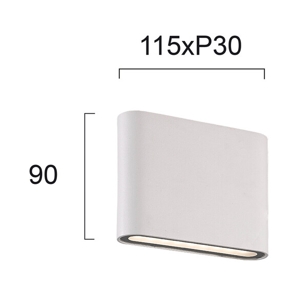 LED Фасаден аплик ARGON 4226800 Viokef 3W 3000K | Osvetlenieto.bg