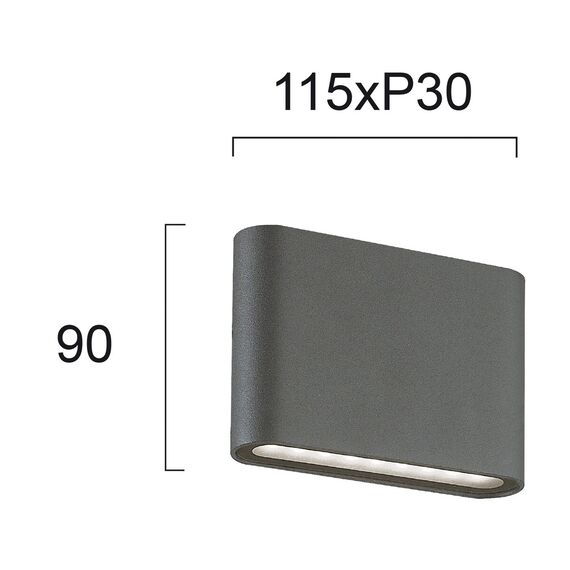 LED Фасаден аплик ARGON 4226801 Viokef 3W 3000K | Osvetlenieto.bg LED Фасаден аплик ARGON 4226801 Viokef 3W 3000K | Osvetlenieto.bg