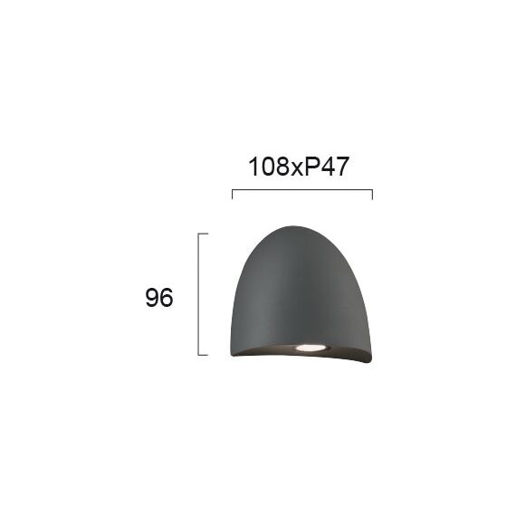 LED Фасаден аплик BAUTA 4260400 Viokef 6W 3000K | Osvetlenieto.bg LED Фасаден аплик BAUTA 4260400 Viokef 6W 3000K | Osvetlenieto.bg