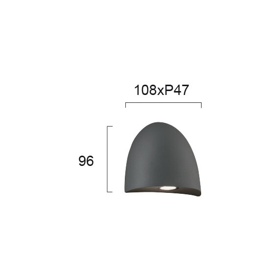 LED Фасаден аплик BAUTA 4260400 Viokef 6W 3000K | Osvetlenieto.bg