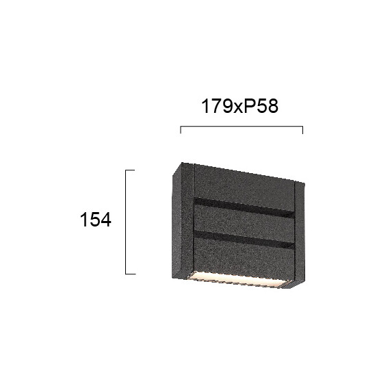 LED Фасаден аплик DELOS 4256700 Viokef 10W 3000K | Osvetlenieto.bg