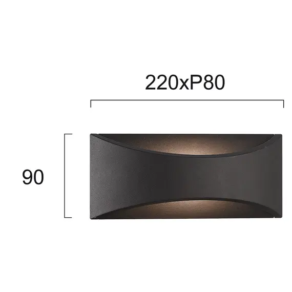 LED Фасаден аплик DOKOS 4227200 VIokef 6W 3000K | Osvetlenieto.bg