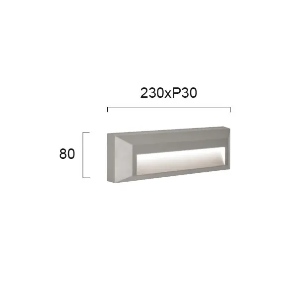 LED Фасаден аплик LEROS PLUS 4138100 Viokef 3W 3000K | Osvetlenieto.bg