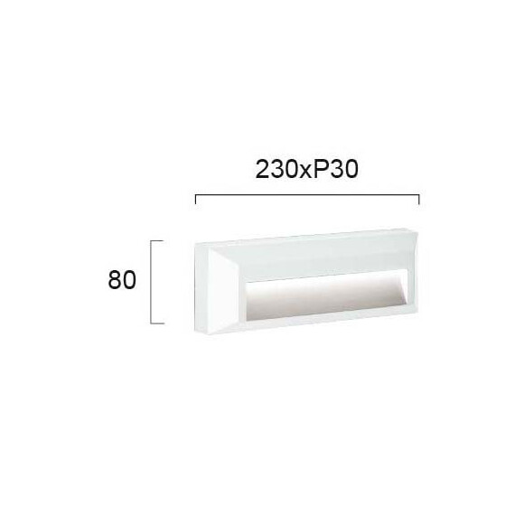 LED Фасаден аплик LEROS PLUS 4138101 Viokef 3W 3000K | Osvetlenieto.bg