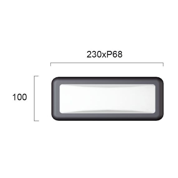 LED Фасаден аплик MINOS 4189700 Viokef 6W 3000K | Osvetlenieto.bg LED Фасаден аплик MINOS 4189700 Viokef 6W 3000K | Osvetlenieto.bg