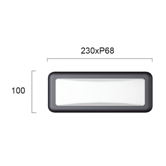 LED Фасаден аплик MINOS 4189700 Viokef 6W 3000K | Osvetlenieto.bg
