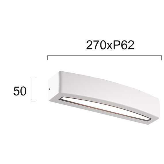 LED Фасаден аплик RIO 4223300 Viokef 12W 3000K | Osvetlenieto.bg