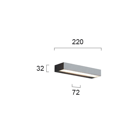 LED Фасаден аплик TECH 4137600 Viokef 12W 3000K | Osvetlenieto.bg