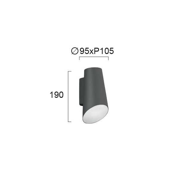 LED Фасаден аплик VISTA 4260500 Viokef 10W 3000K | Osvetlenieto.bg LED Фасаден аплик VISTA 4260500 Viokef 10W 3000K | Osvetlenieto.bg