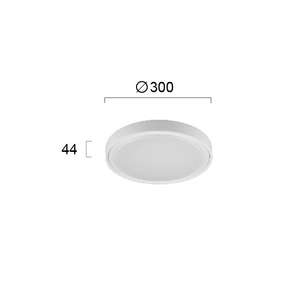 LED Фасаден плафон ANABELLA  4257300 Viokef 19W 3000K | Osvetlenieto.bg