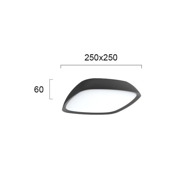 LED Фасаден плафон COSMO 4212800 Viokef 20W 3000K | Osvetlenieto.bg