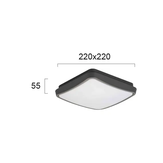 LED Фасаден плафон TIBUOK 4197700 Viokef 10W 3000K | Osvetlenieto.bg