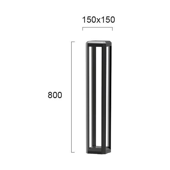 LED Градински стълб BIOS 4213100 Viokef 13W 3000K | Osvetlenieto.bg LED Градински стълб BIOS 4213100 Viokef 13W 3000K | Osvetlenieto.bg